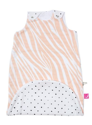 Motherhood, Zip-A-Round Sac de dormit din muselina 2in1 (3-18 luni), Salmon Zebra