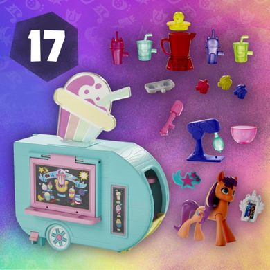 My Little Pony, Sunny Starscout - Smoothie Truck, set de joaca cu figurina si accesorii