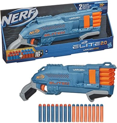 Nerf Elite 2.0, Warden DB-8, blaster si 16 proiectile