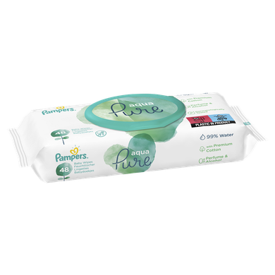 Pampers Aqua Pure Baby Wipes, 3 pachete, 144 buc.