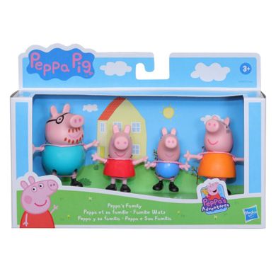 Peppa Pig, Familia lui Peppa, set de joaca cu 4 figurine