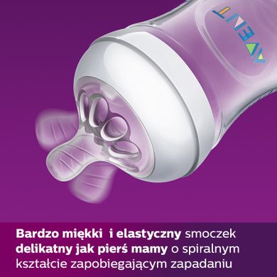Philips Avent, Natural 2.0, biberon, fara BPA, 260 ml
