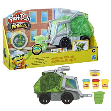 Play-Doh, Masinuta de gunoi - reciclare 2 in 1, set creativ