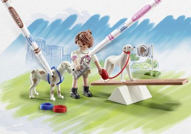 Playmobil, Color, Dresaj de caini, 71517