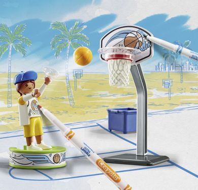 Playmobil, Color, Skater cu minge de baschet, 71516