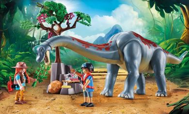 Playmobil, Dinos, Brachiosaurus cu aeroglisor, 71819