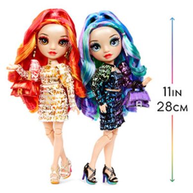 Rainbow High, Twins, Laurel & Holly De’Vious, papusi fashion, 2 buc.