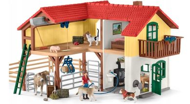 Schleich, Farm World, Ferma cu grajd si animale, set, 42407