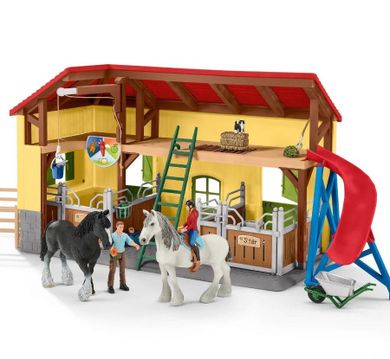 Schleich, Farm World, Grajd de cai, set, 42485