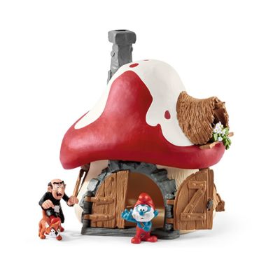 Schleich, Pre School Smurfs, Casa strumfilor cu 2 figurine, set, 20803
