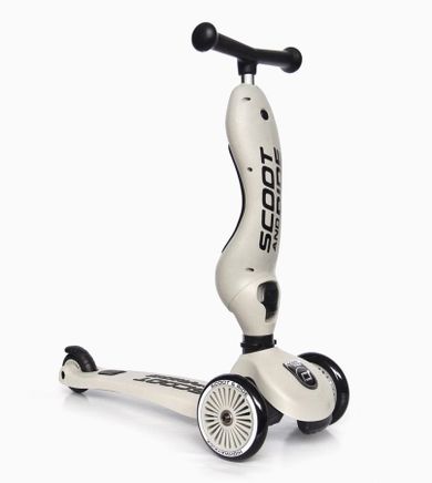Scoot & Ride, Highwaykick 1, vehicul fara pedale si trotineta 2 in 1, Ash
