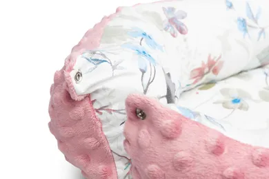 Sensillo, Minky, Retro, babynest, roz, 70-30 cm