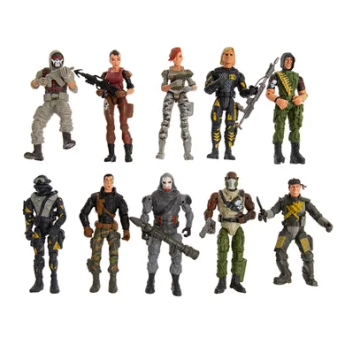 Smiki, Armed Forces, 10 figurine, 3 mijloace de transport, set