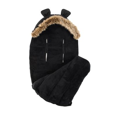 Smiki, sac de dormit cu urechiuse, negru