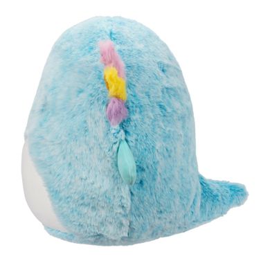 Squishmallows, Fuzzamallow, Irina, Teal Axolotl, jucarie de plus, 30 cm