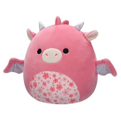 Squishmallows, Medium Plush, Aegi Pink Dragon, jucarie de plus, 30 cm