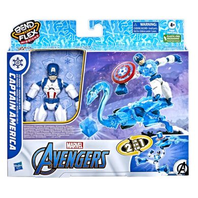 The Avengers, Captain America, figurina Bend and Flex, 15 cm