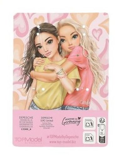 Top Model, BFF, brelocuri pentru prietene, 2 jumatati de inima, roz