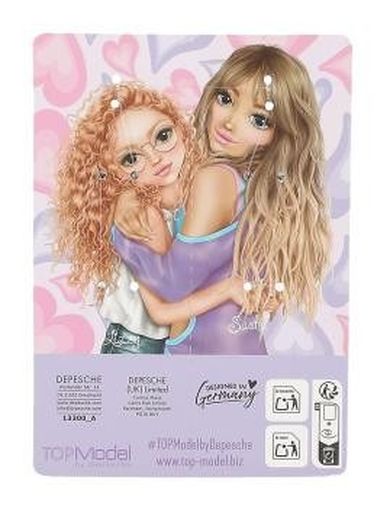 Top Model, BFF, brelocuri pentru prietene, 2 jumatati de inima, violet