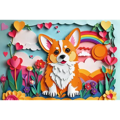 Trefl, 40 Years, Paper Art: Caine, puzzle, 160 piese
