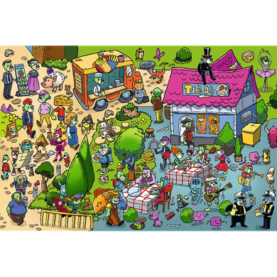 Trefl, 40 Years, Trefliks, puzzle, 160 piese