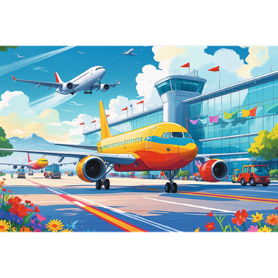 Trefl, Airplanes, puzzle, 100 piese