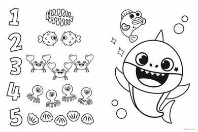 Trefl, Baby Shark, Super Giant, puzzle, 15 piese