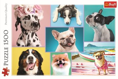Trefl, Caini draguti, puzzle, 1500 piese