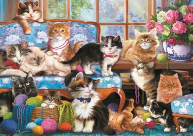 Trefl, Familia de pisici, puzzle, 500 elemente