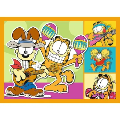 Trefl, Garfield loves lasagna, puzzle 4in1, 54+48+35+70 piese
