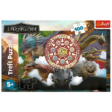 Trefl, How To Train Your Dragon, puzzle, 100 piese
