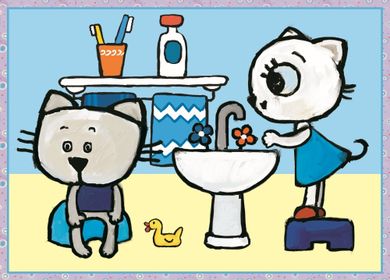 Trefl, Kittykit, Ziua lui Kittykit, puzzle 4in1, 71 piese