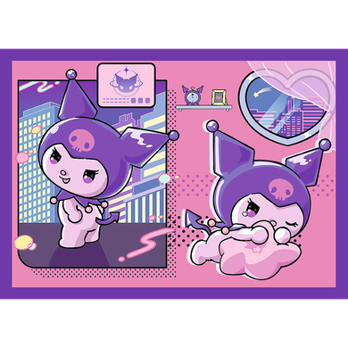 Trefl, Kuromi, puzzle 4in1