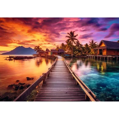 Trefl, Paradise Island, puzzle, 1000 piese