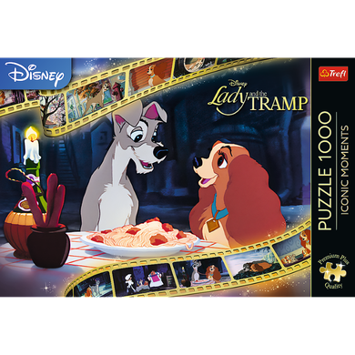 Trefl, Premium Plus, Disney, Doamna si Vagabondul, puzzle, 1000 piese
