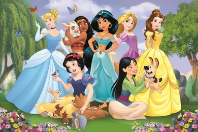 Trefl, Printese Disney, Printese in gradina, puzzle, 104 elemente