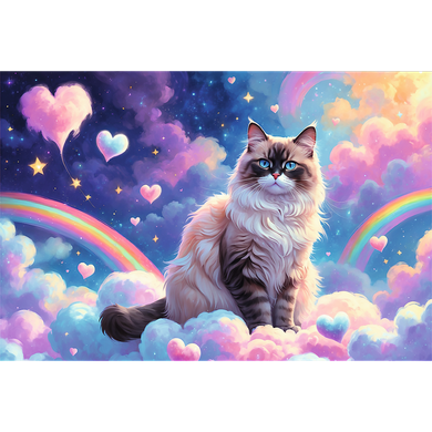 Trefl, Rainbow Cat, puzzle, 160 piese