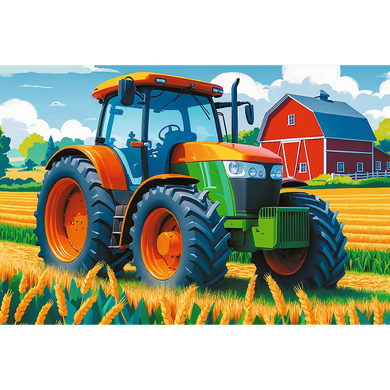 Trefl, Tractor, puzzle, 60 piese