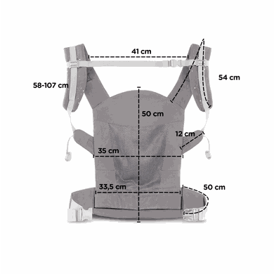 Kinderkraft, Huggy, marsupiu ergonomic, mix