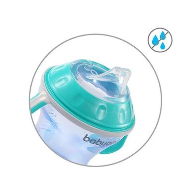BabyOno, canita anti-varsare, albastru, 180 ml