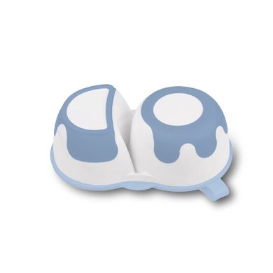 BabyOno, castron compartimentat cu lingurita, albastru