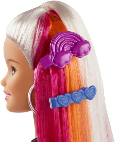 Barbie, Par curcubeu, papusa cu accesorii