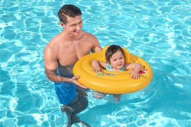 Bestway, colac de inot pentru bebelusi, 69 cm