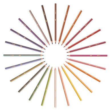 Bic, Kids, Evolution Stripes, creioane colorate, 24 buc.