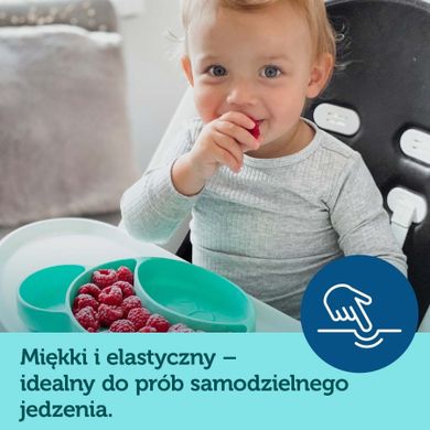 Canpol babies, farfurie din silicon cu ventuza, roz, 500 ml
