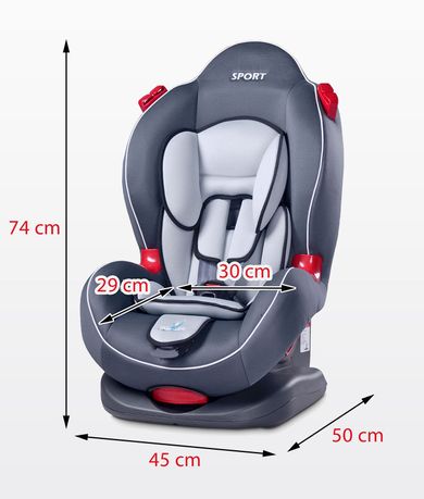 Caretero, Sport Classic, scaun auto, 9-25 kg, granit