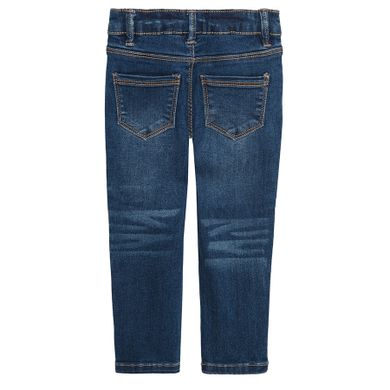 Cool Club, Blugi pentru fete, tip slim fit, denim, imprimeu inimi
