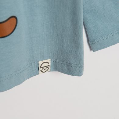 Cool Club, Bluza cu maneca lunga pentru baieti, albastru, imprimeu Ski with me