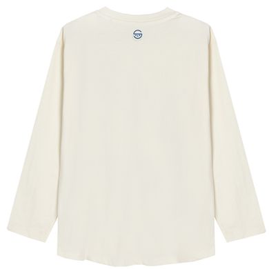 Cool Club, Bluza cu maneca lunga pentru baieti, ecru, imprimeu Future is now