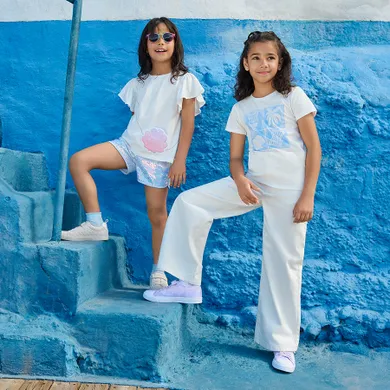 Cool Club, Bluza cu maneca scurta pentru fete, alb